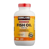 Aceite de Pescado 1000 mg Omega 3 Kirkland 400 Softgels